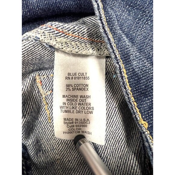 Blue Cult Womens Denim Jeans Phantom Wash Flare Leg Size 28 - Picture 4 of 4